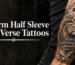 Forearm Half Sleeve Bible Verse Tattoos