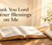 thank you lord for your blessings on me